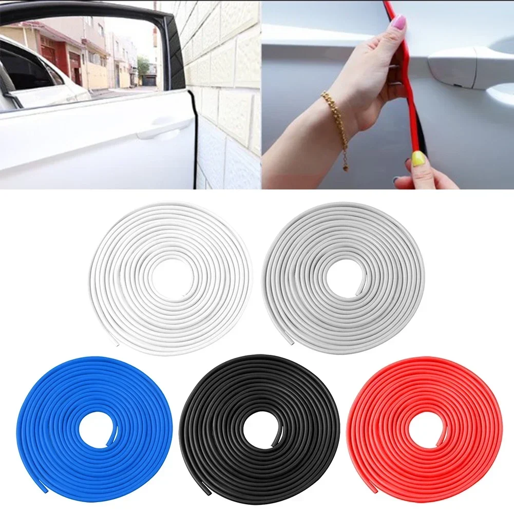 

5M Car Door Edge PVC Scratch Protector Strips Car Anti-collision Sealing Strip Door Anti-scratch Transparent Strip Transparent