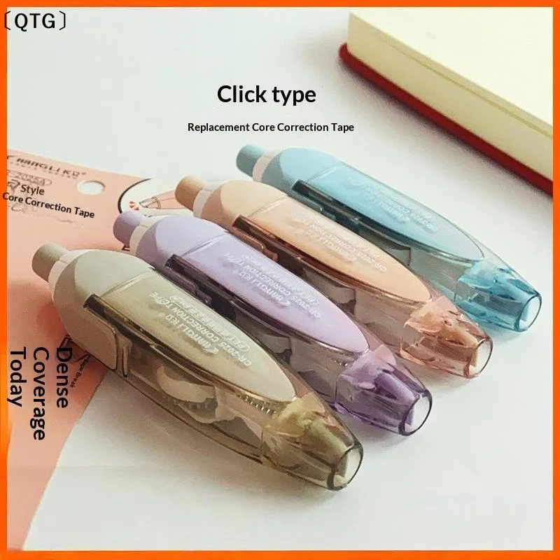 〔QTG〕Press Type Correction Tape Refillable Retractable Portable For Students School Office Writing