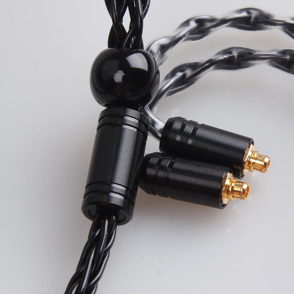 MMCX Earphone Cable 8core0.78mm Silver Plated Headset Audio Jack Wire 3.5 With 2Pin MMCX Headphone Replace Cable For SE315 SE425