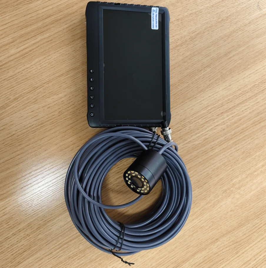 2MP IP68 Waterproof Night Vision CMOS Sensor H.264 Color Video Chimney Pipe Drain Sewer Inspection Camera Memory Card 1 Year AA