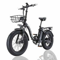 Electric bike foldable ketela KF9 20 '', lithium battery 35Ah, engine 1000W, tire big 20*4.0.