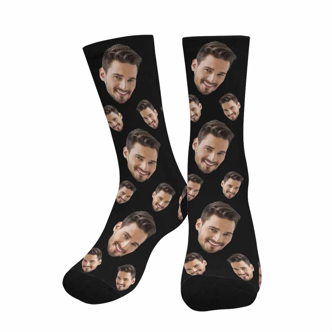 Chaussettes personnalisées pour papa et colonne vertébrale, photo imprimée personnalisée, cadeau de fête des pères pour couple de grand-père, cadeau