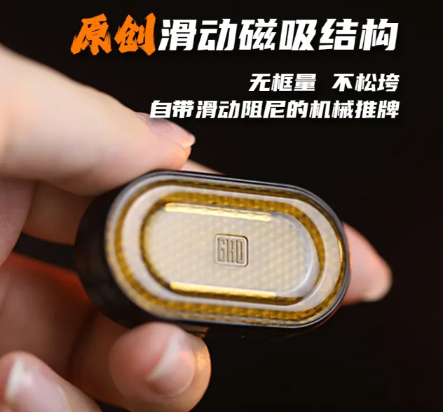 Gem Push Slider Mechanical Straight Push Dense Section Click Coin EDC Fidget Metal Anti Stress Fidget Toy