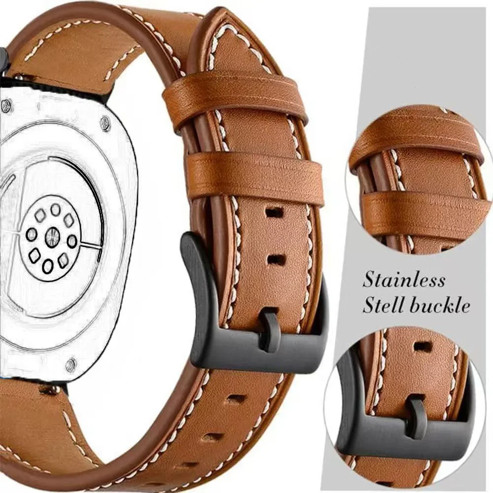 سوار معصم ناعم من الجلد الاصطناعي لساعة سامسونج جالاكسي 8 40 ملم 44 ملم جالاكسي 8 كلاسيك 46 ملم سوار قابل للتنفس