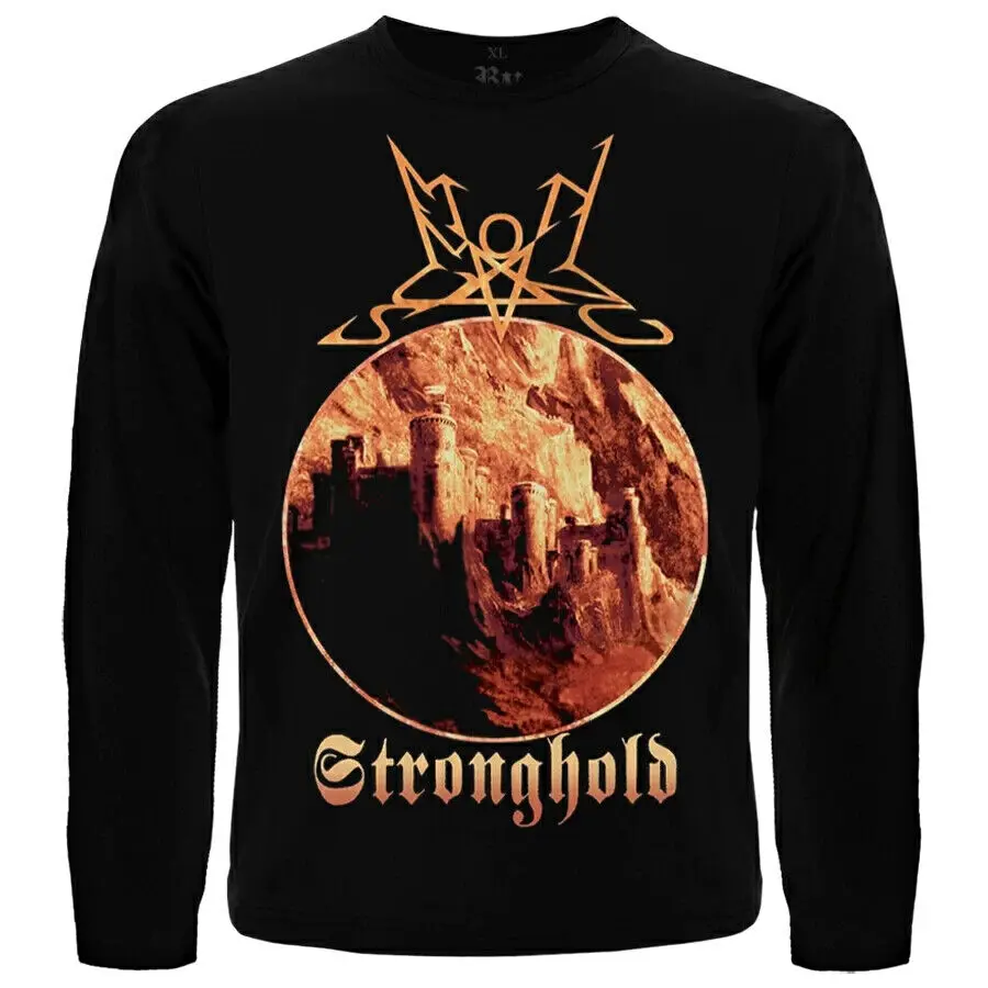 Summoning Stronghold Long Sleeve Black T Shirt long or short sleeves