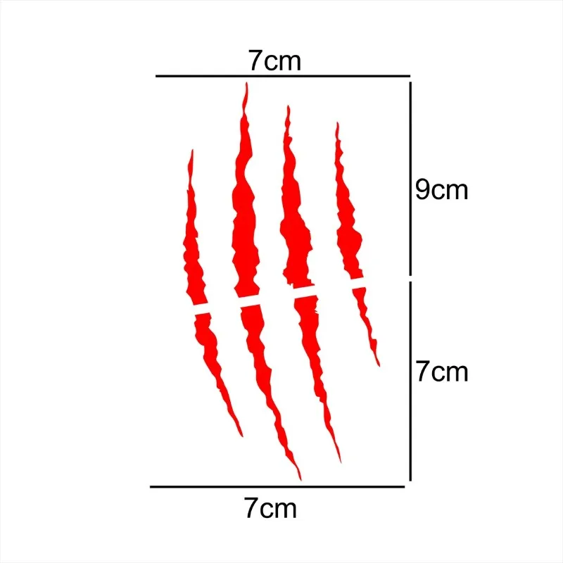 Motorcycle Helmet Stickers Cool Monster Claw Scratch Stripe Vinyl Decals Waterproof DIY Motorbike Fuel Tank Scooter Body Decor image 3
