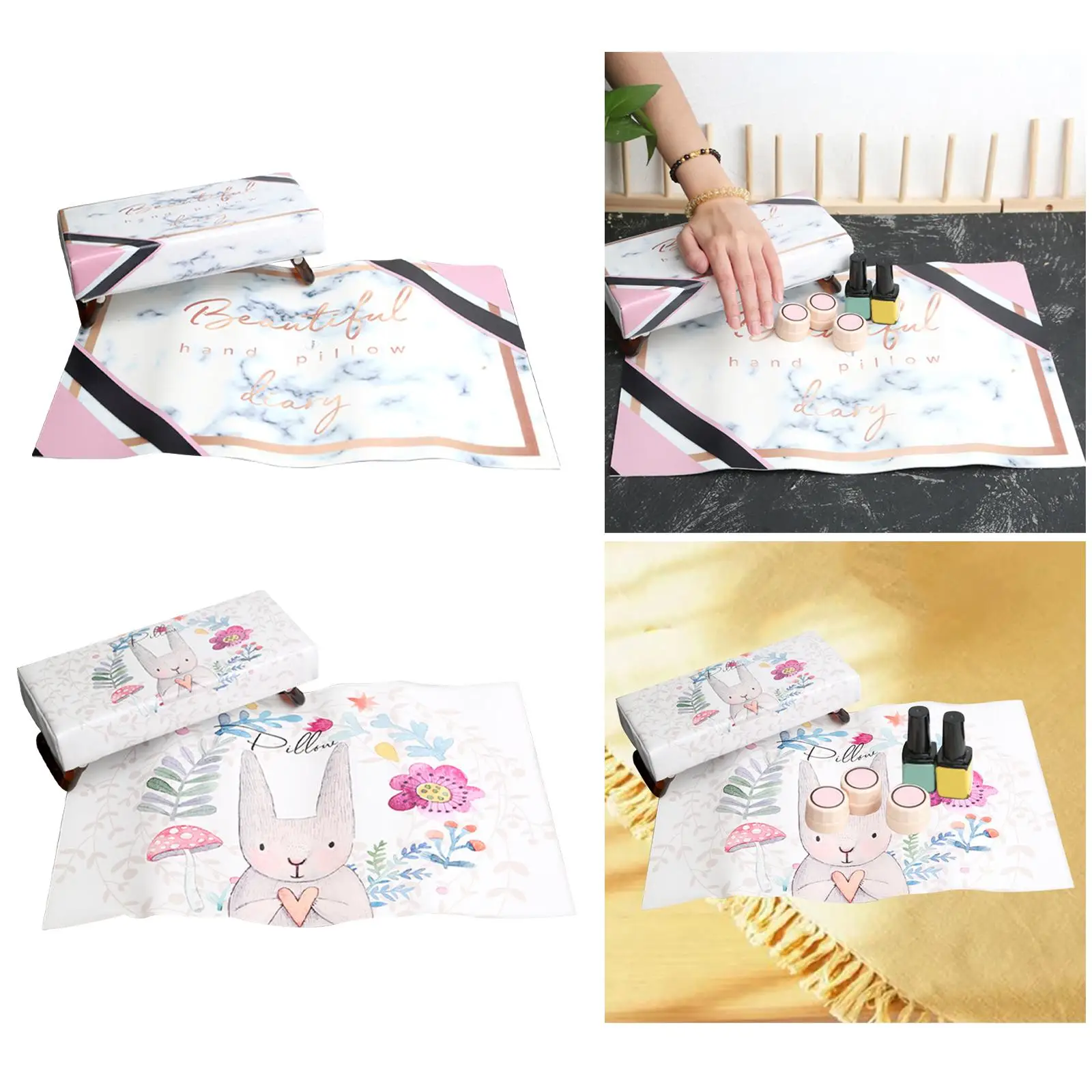 

Leather Nail Art Table Pillow Manicure Cushion for Girls DIY Makeup Tool