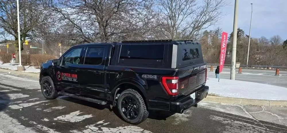 الثقيلة مقاوم للماء المضادة للصدأ سبائك الألومنيوم شاحنة بيك اب المظلة ل T F-150 شاحنة سرير تخييم قذيفة الذكية رام #5