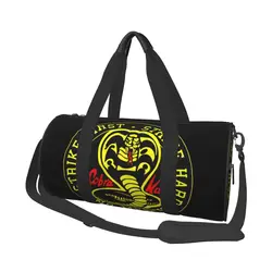 Cobra kai saco de ginásio karates crianças artes marciais sacos de esportes ao ar livre acessórios de ginásio design de bagagem bolsa de fitness para homens