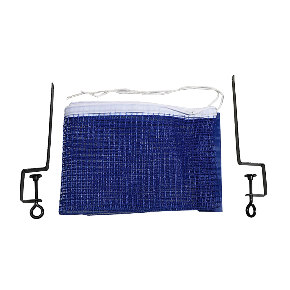 

Blue Portable Table Tennis Net Frame Set Durable Polyester Metal Simple for Home Office Classroom Use Pong
