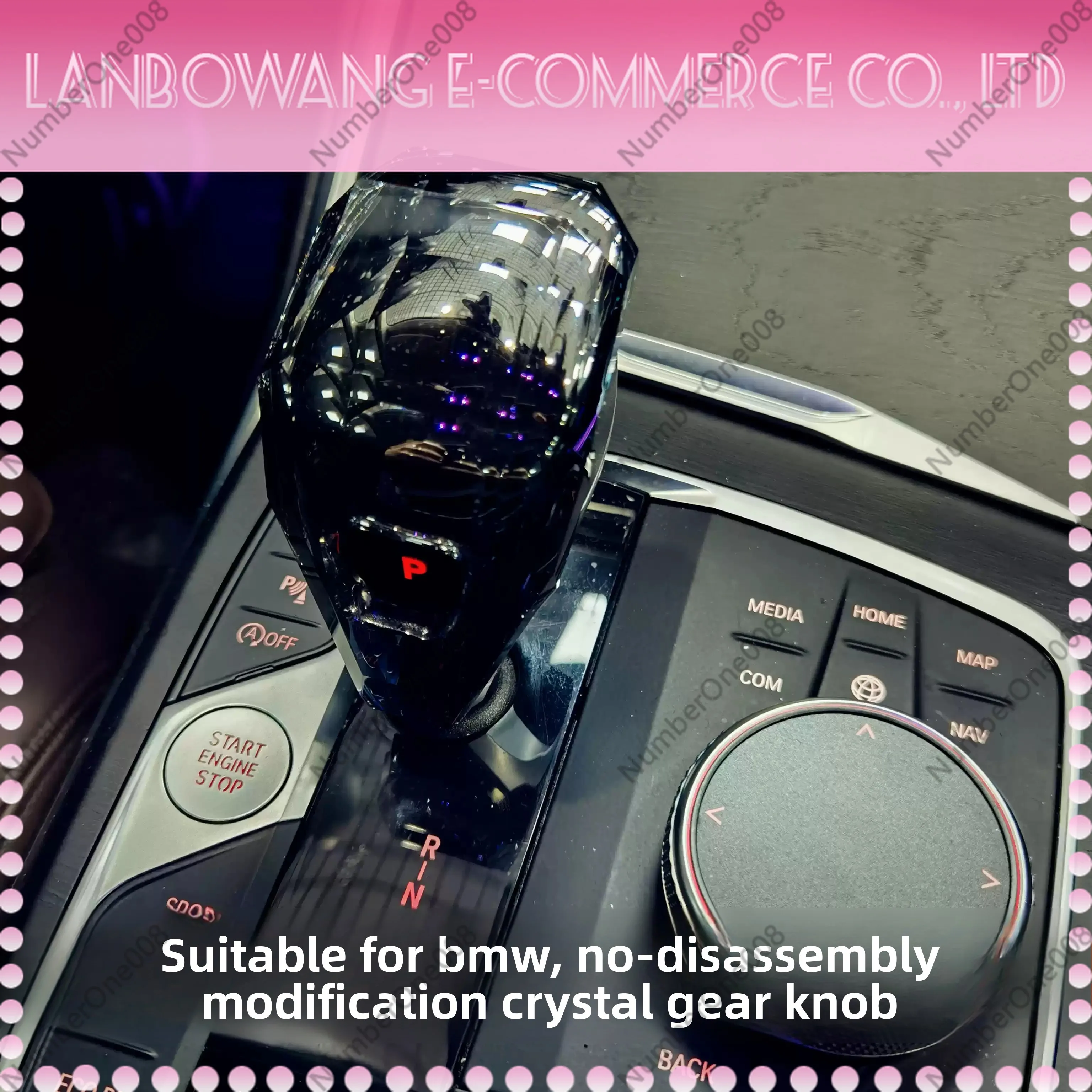

NEW For BMW F40 F44 G42 G20 G21 X3 G01 X4 G02 G29 G22 G23 G26 interior accessories modified crystal handle cover decorative crys