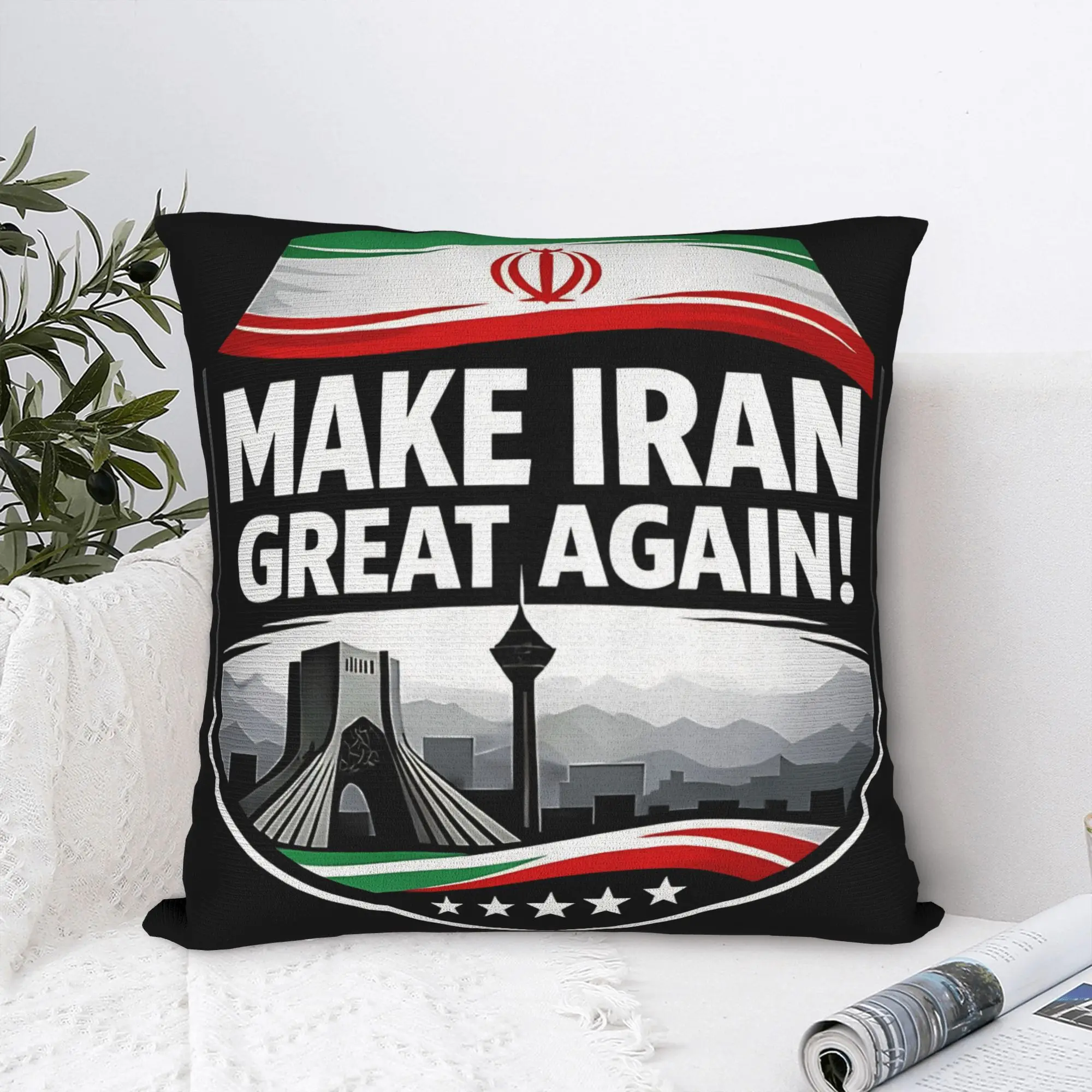 Make Iran great again (3) Pillow Cover  Soft Cushion Cover Novelty Pillow Case For Chair Sofa Home Decor