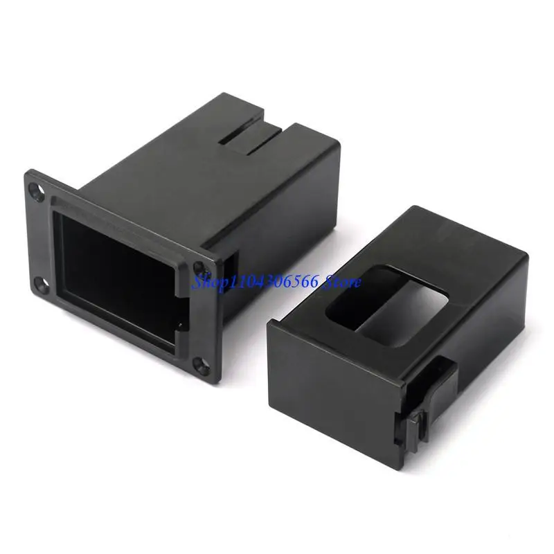

02DD New 1pc 9V Battery Black Holder for Case Box Compartment Cover Guitar Bass Picku