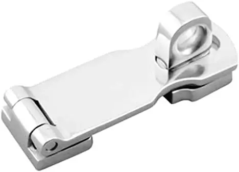 

Heavy Duty Marine Grade 316L Stainless Steel Door Hasp with Swivel Staple, 2.95x0.99 inch