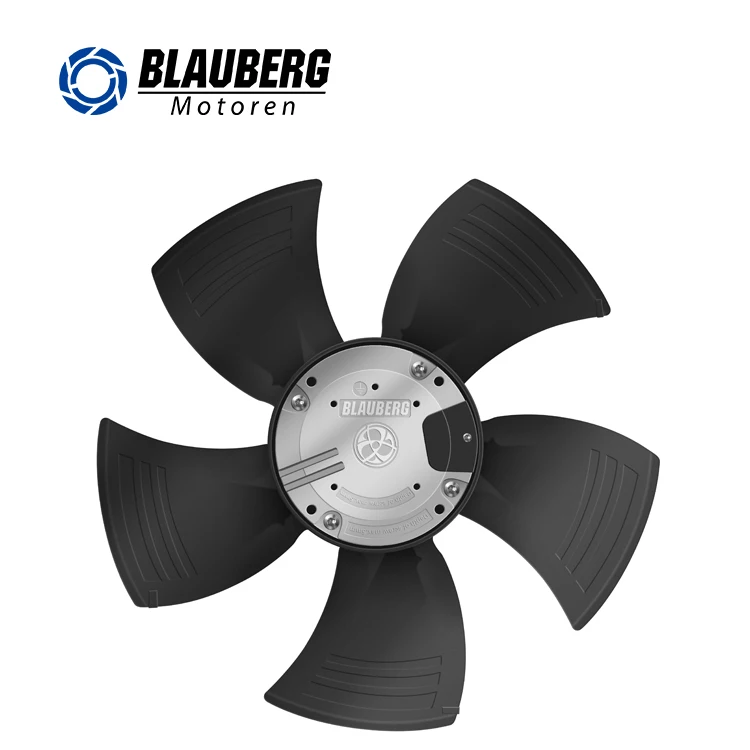 Kipas Aksial EC 230V 350mm 210W dengan Baling-Baling Plastik untuk Pemasangan di Langit-langit untuk Peralatan Ventilasi