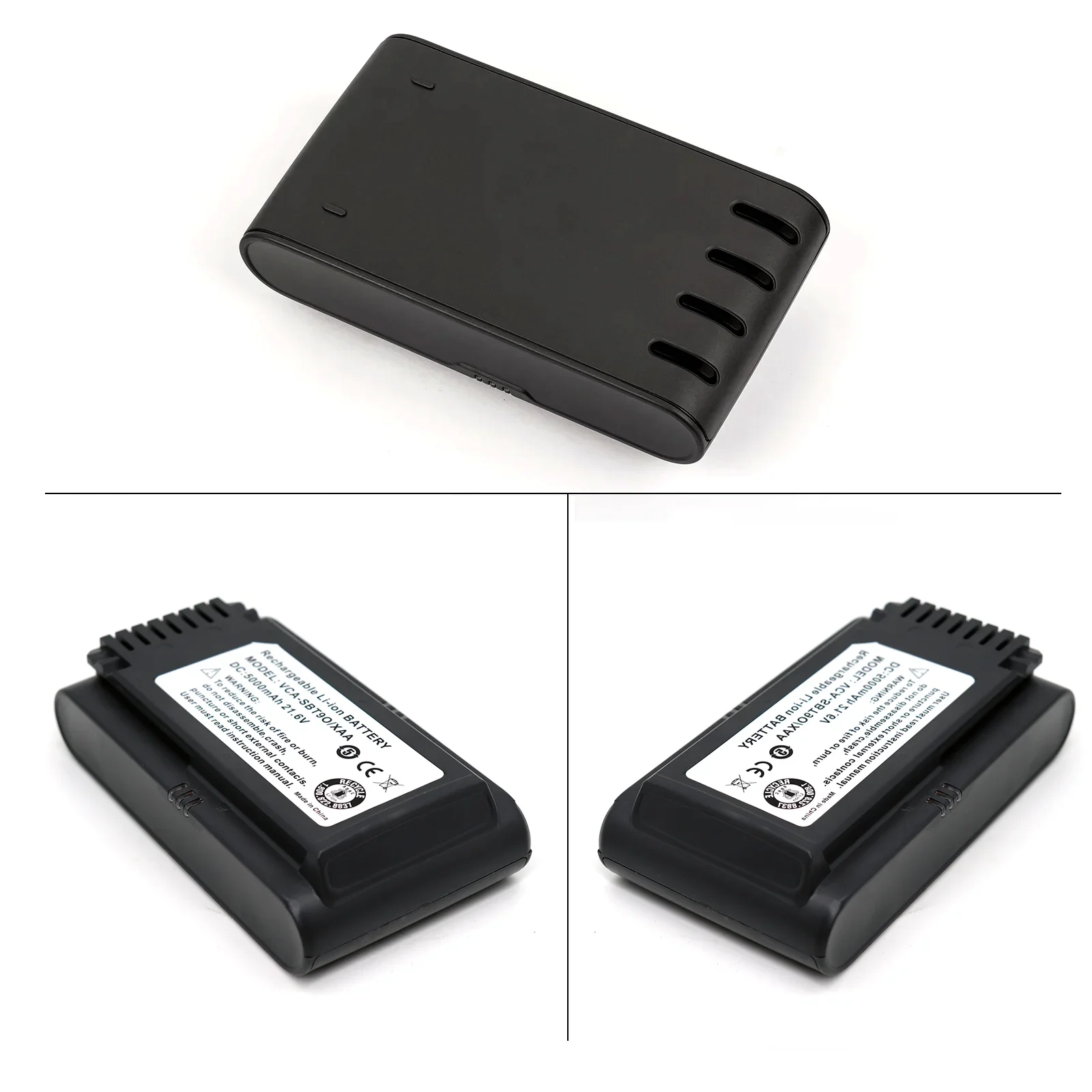 VCA-SBT90 Vacuum Cleaner Battery 5000mAh High Capacity Replacement for Samsung JET75 JET90 JET90E  VS20R9074S2 Cordless Vacuums