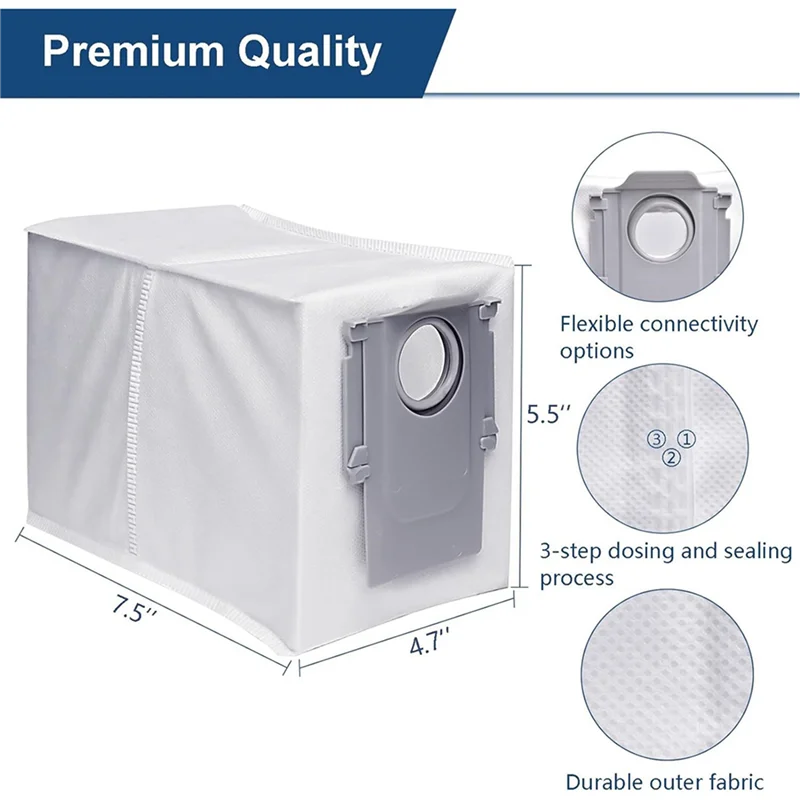 Promotie! 28 stuks stofzakken voor Roborock Q Revo robotstofzuiger grote capaciteit wegwerpzak vervanging