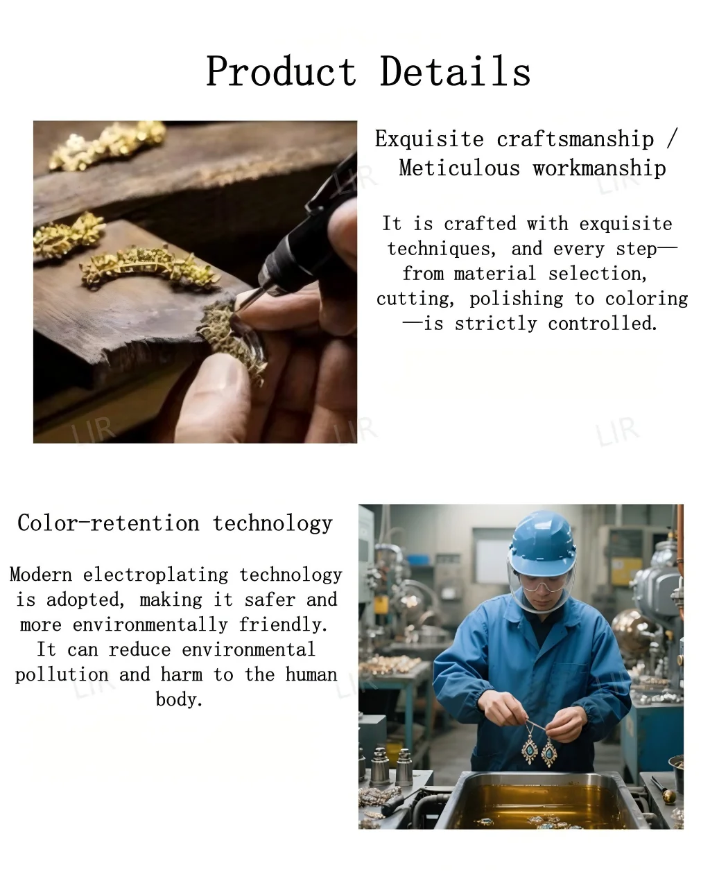 بروش LIR New INS Style: زهرة نباتية لامعة من الزركون AAA | سترة السترة طوق دبوس العصرية #6