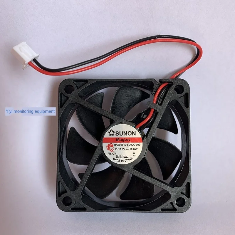 

12V maglev fan HA60151V4-000C-999 New For SUNON 6015 12V 0.6W 6CM quiet low noise Silent Cooling Fan