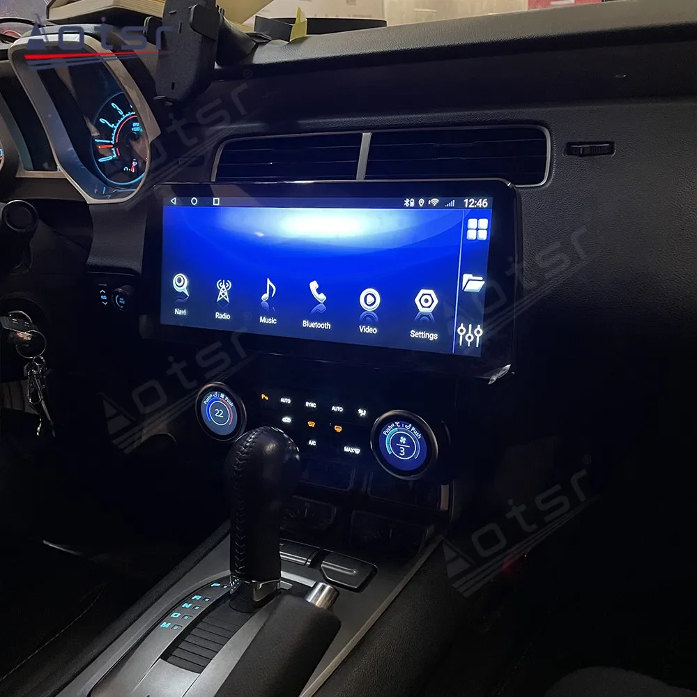 12.3 inch Android 11 Car Radio Bluetooth For Chevrolet Camaro 2010-2015 Carplay Video Central Multimedia Player Stereo Head Unit
