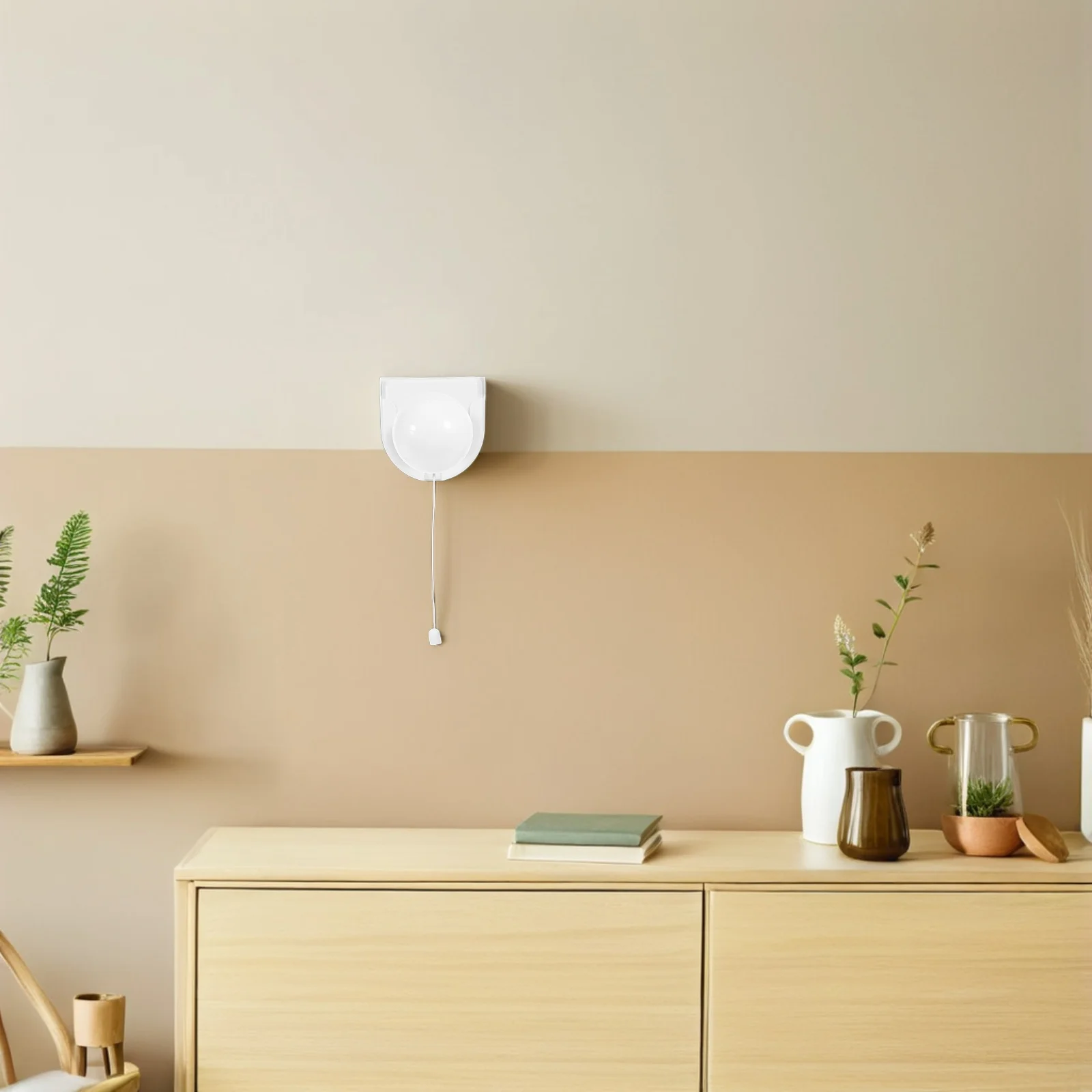 Lampada da notte portatile con cordino a LED da 2 pezzi, per camera da letto, comodino, armadio, uso di emergenza