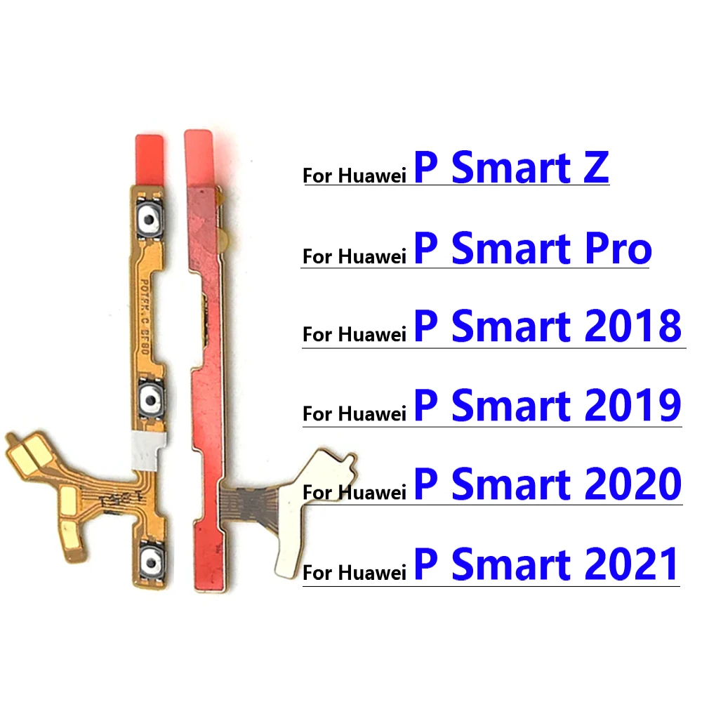 New For Huawei P Smart 2018 2019 2020 2021 Z Pro Volume Button Power Switch On Off Button Flex Cable