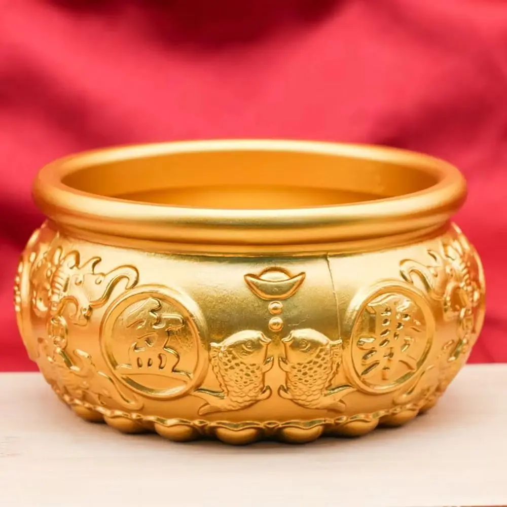 1Pcs Fortunate Brass Cornucopia Good Luck Magical Power Treasure Bowls Attract Wealth 4/6/8cm Desktop Small Ornament Home Decor
