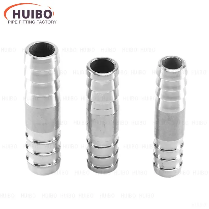 Tail Barb  6mm - 88mm Nipple Hose Barb Straight Two Way 304 Stainless Steel Pagoda Water Pipe Fitting Connector