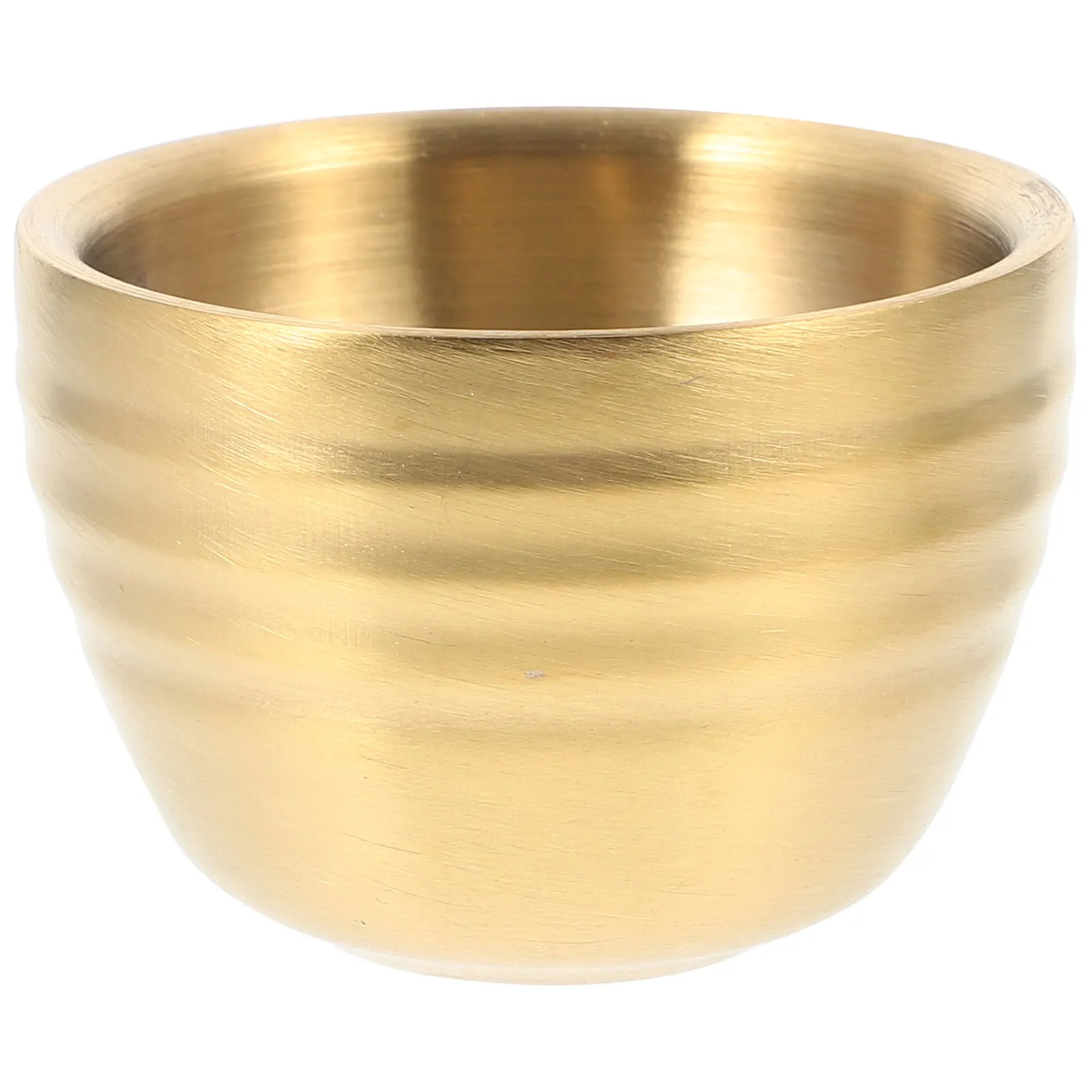 

Stainless Steel Beer Cup 304 Double Layer Insulated Mini Mouth Golden Reusable Water Juice Beverage Container Small Tea Cups