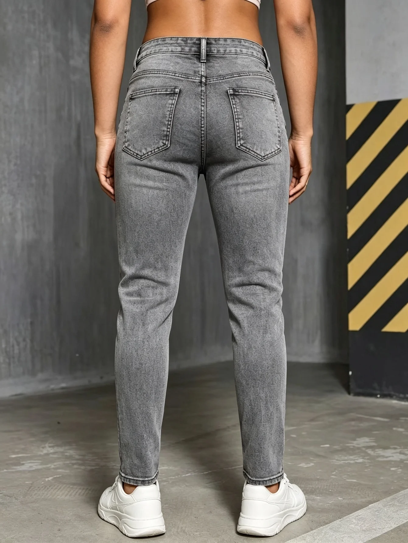 American Street Y2K Retro Aesthetic Mens Skinny Denim Jeans Trendy Elastic Trousers Wonderful Gift For Partner