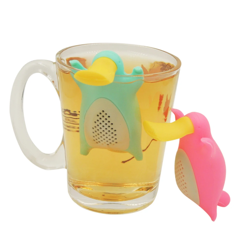 

Silicone Tea Infuser Food Grade Cartoon Fine Slot Filter For Loose Leaf Tea Easy Clean Kitchen Gadget