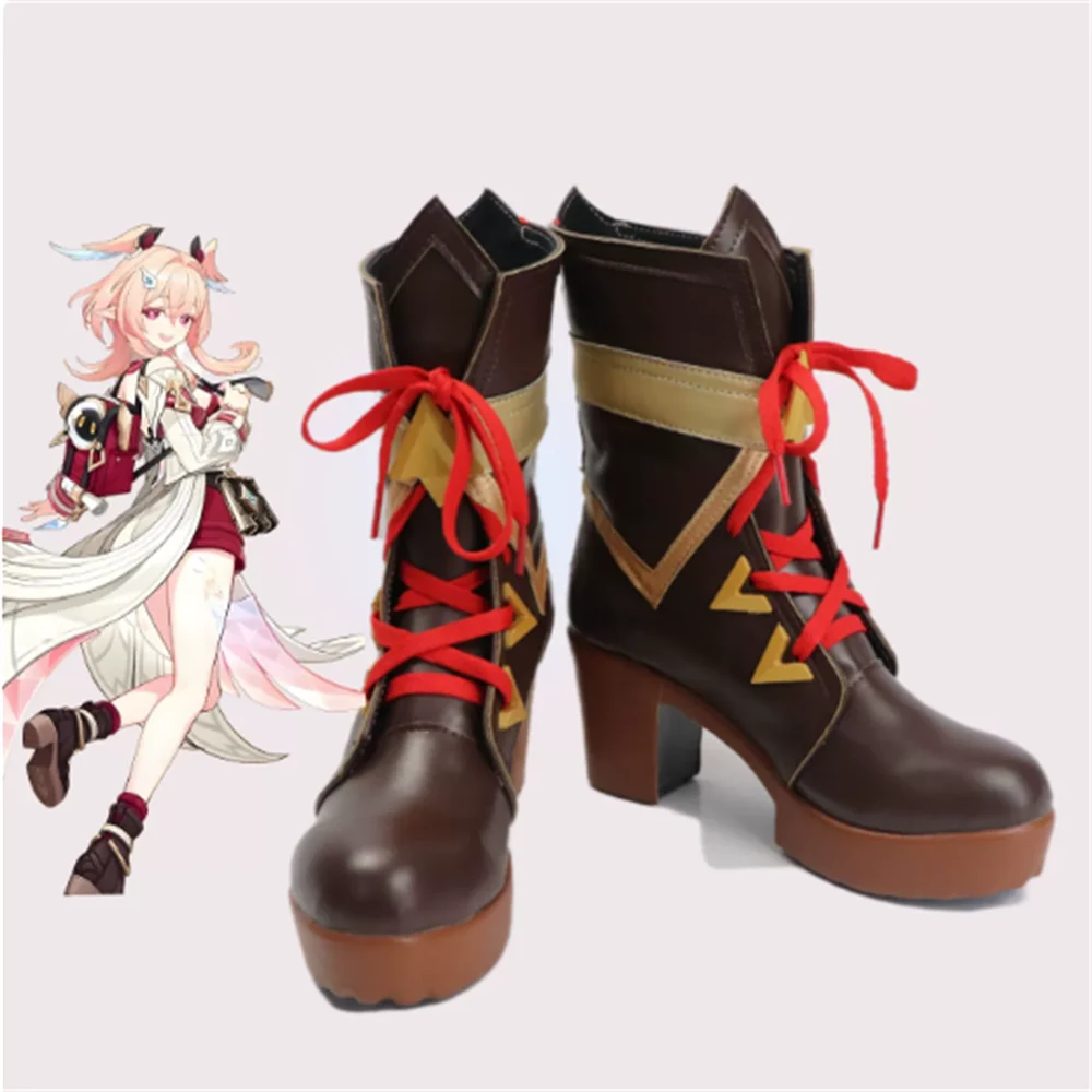 

Linnea Genshin Impact Cosplay Shoes Boots Game Anime Halloween Christmas RainbowCos0 W5726