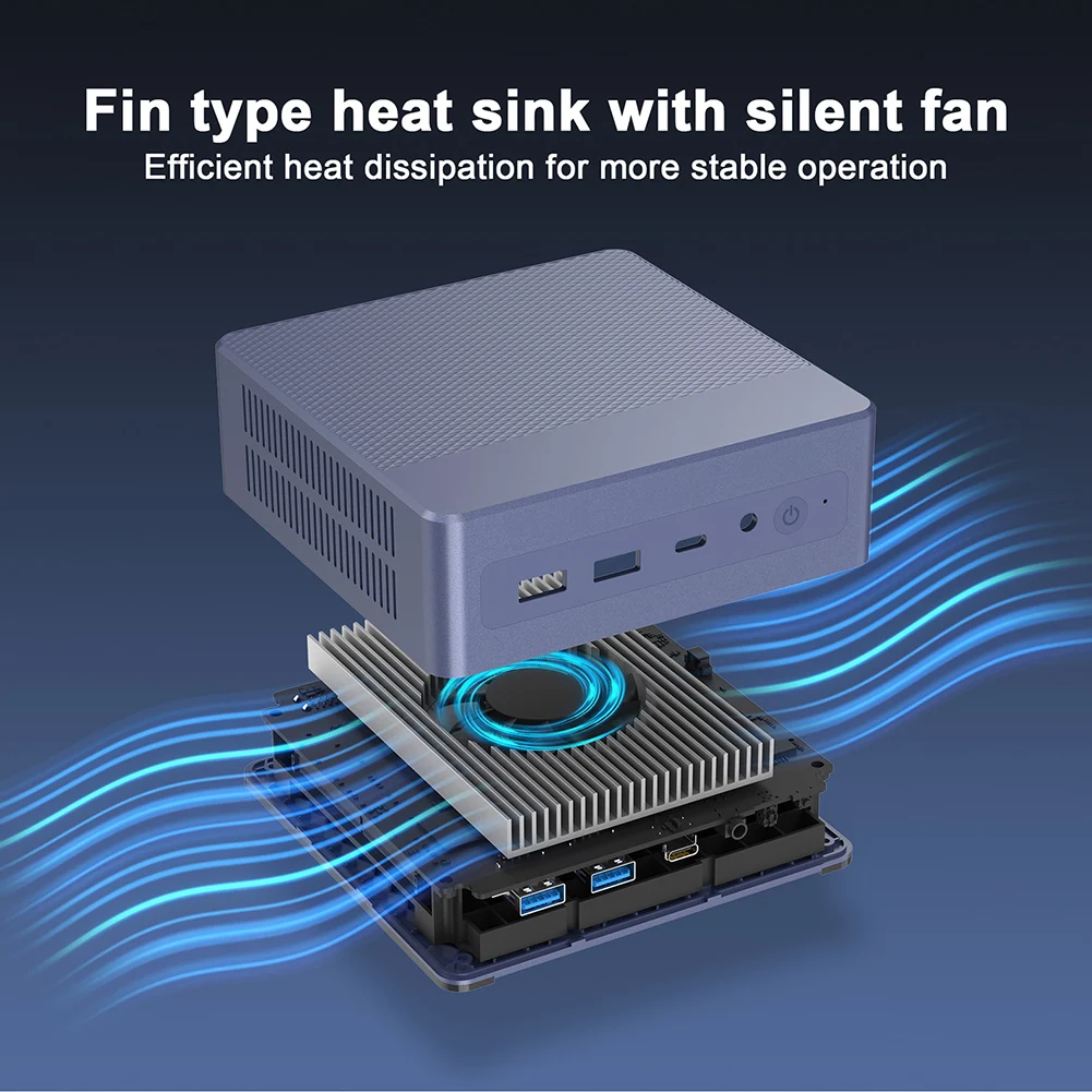 N95 Mini PC 1 X DDR4 8GB RAM 256GB/512GB M.2 SSD Gamer Desktop Gaming Computer 2.4G+5.8G WIFI +BT Mini Computer Desktop PC