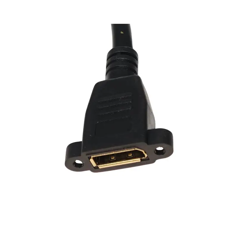 كابل تمديد ذكر إلى أنثى بطول 0.3 متر مع آذان تركيب، كابل بيانات DP إلى DP عالي الوضوح