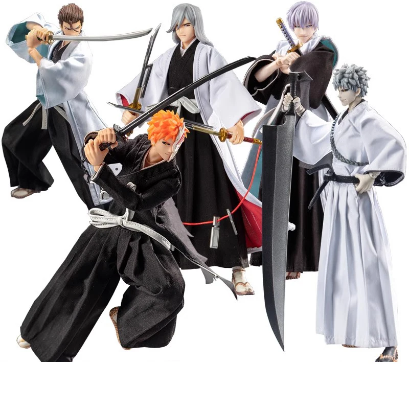 

Gt Bleach Action Figure Kurosaki Ichigo Aizen Sousuke Ukitake Jushiro Ichimaru Gin 18cm 7inch 1/10 Shf Figure In Stock