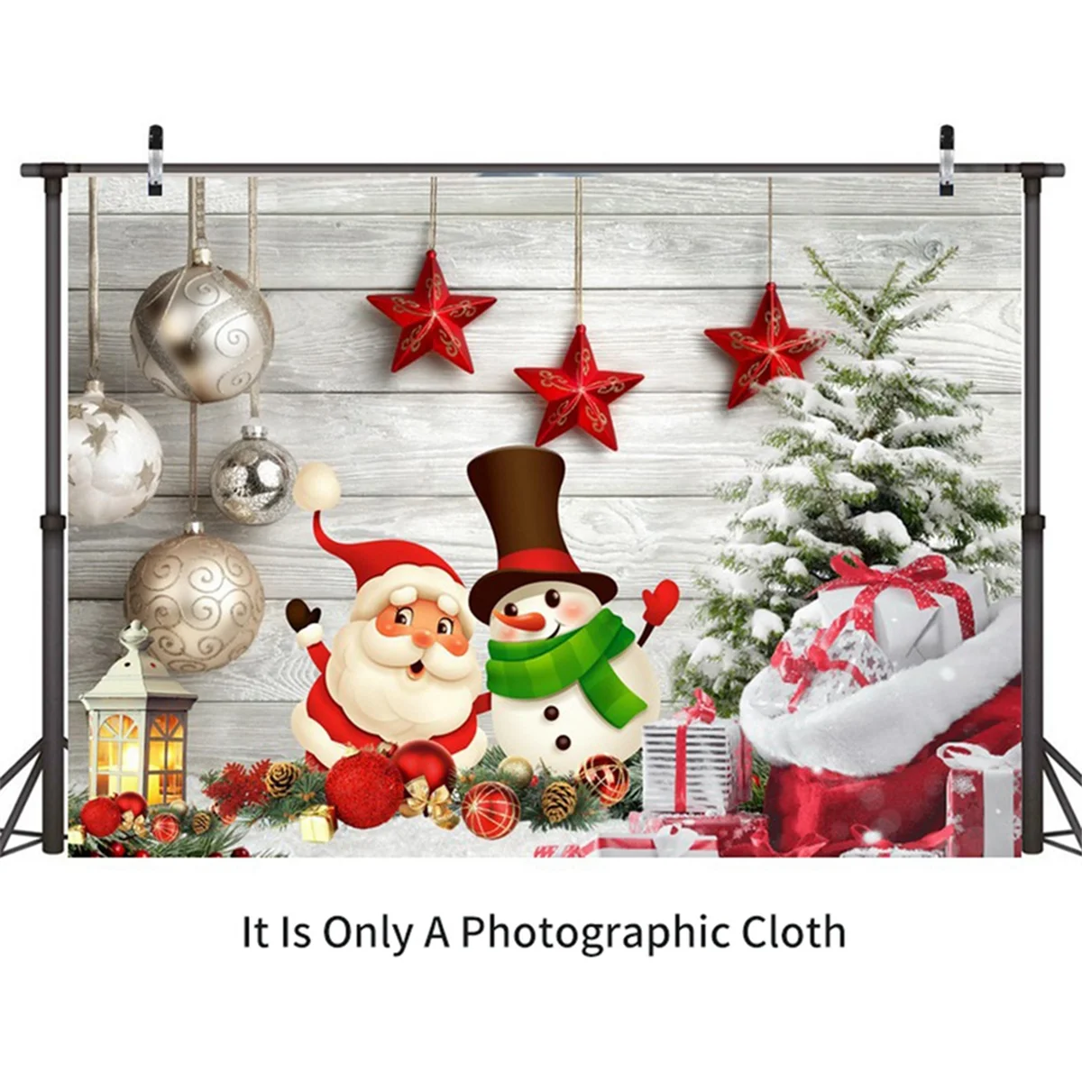 

Photography Cloth 210X150Cm Christmas Background Cloth Snowflake Party Decor Holiday Children Photography Background Cloth,G