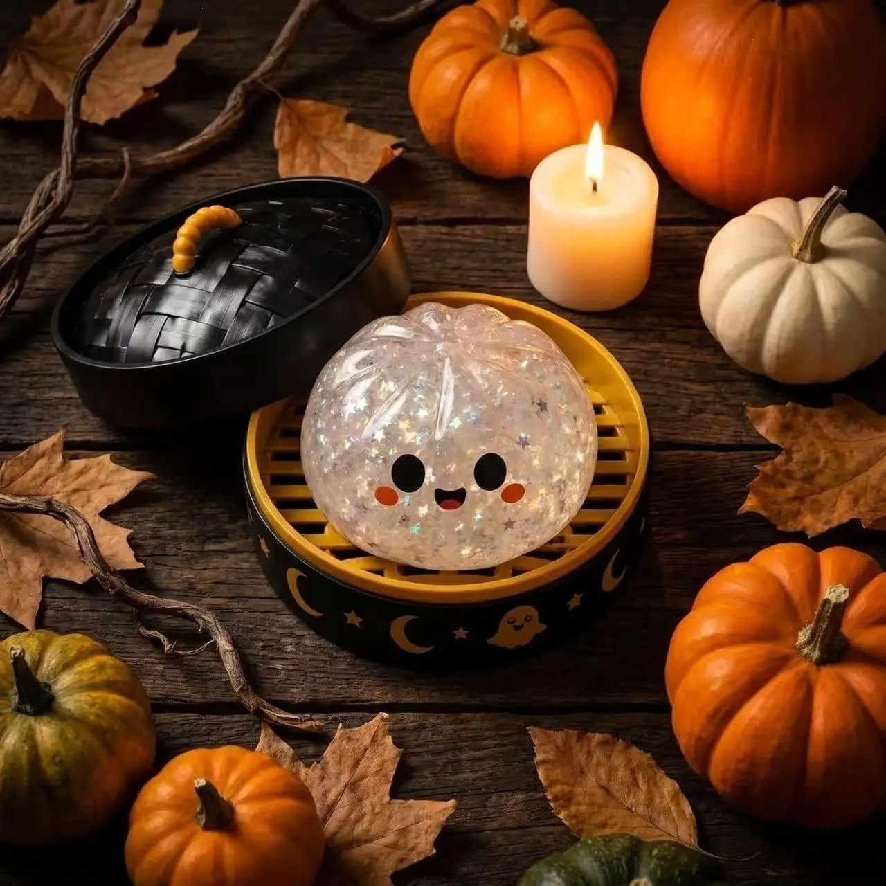 2026 million Holy Day Ghost Music Creative Decompression, Portable Office Small Toys, Mini Xiaolongbao Decompression toys