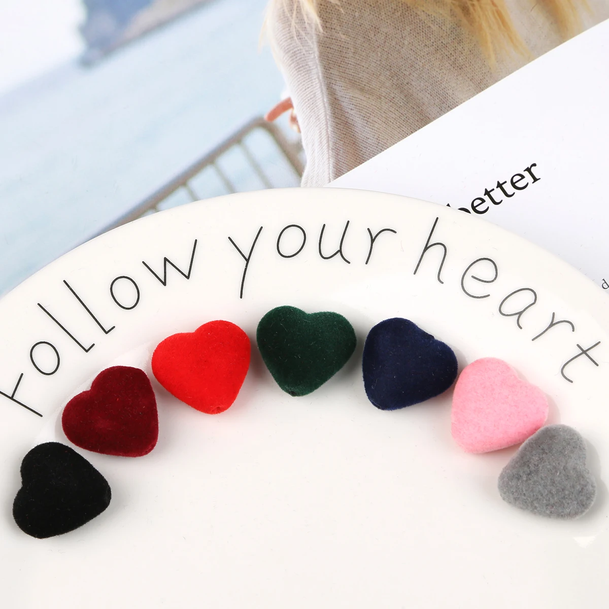 10/20pcs Mixed Color Soft Velv - Bead Mat Velvet ulasan dan harga