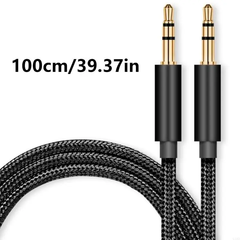 Aux 케이블 스피커 와이어 3.5mm 잭 오디오 케이블 (자동차 헤드폰 어댑터 용) Samsung Xiaomi 용 남성 코드에 3.5mm 남성