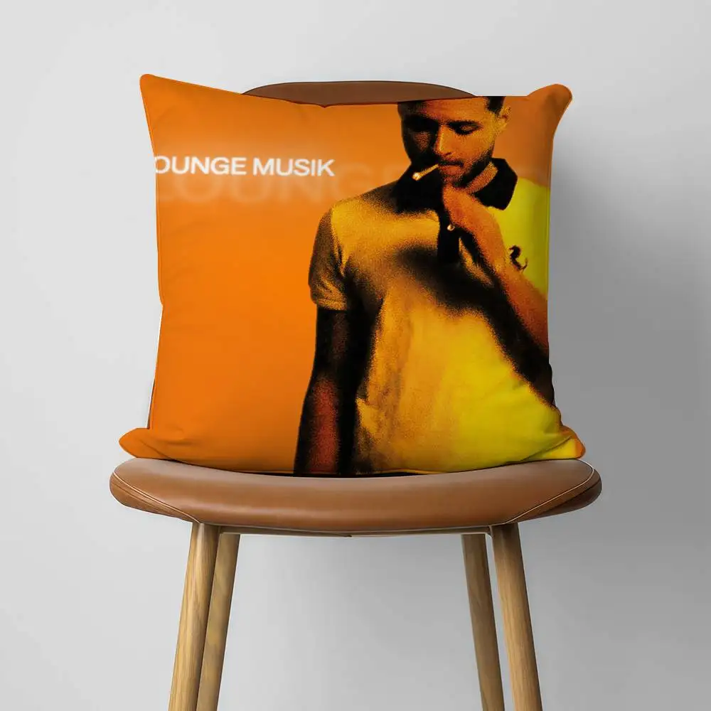 P-Pashanim Lounge Musik 30x30cm 45x45cm Pillow Case Decor Protective Covers Comfortable Soft For Sofa Living Room Home Office