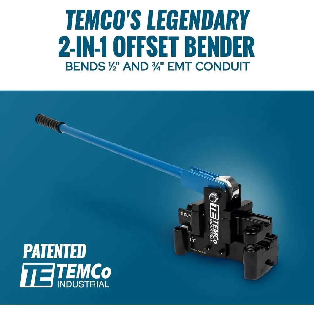 

Hot sale.TH3030 Dual Size Conduit Offset Bender 2 in 1 - both ½“& ¾” EMT