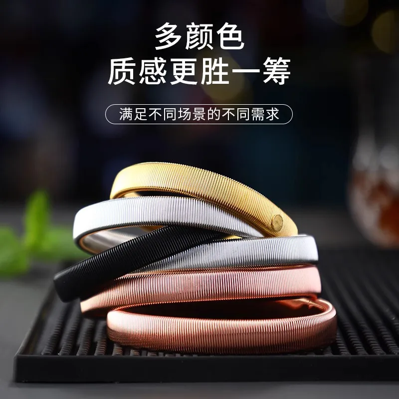 Aixiangru شريط مرن للنادل المعادن الربيع الذراع كم حامل الفرنسية شارة زخارف للحانات كوكتيل اكسسوارات 1 قطعة