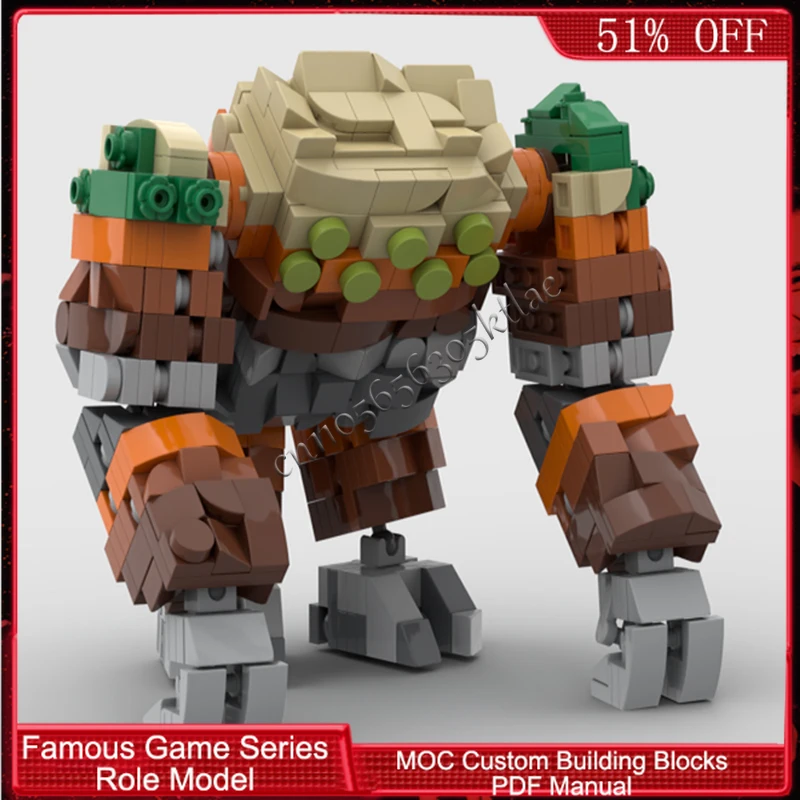 660 PCS Série de Personagens de Jogos Populares Quake Lord MOC Blocos de Construção Modulares Personalizáveis Brinquedo Criativo DIY para Meninos Presente de Aniversário