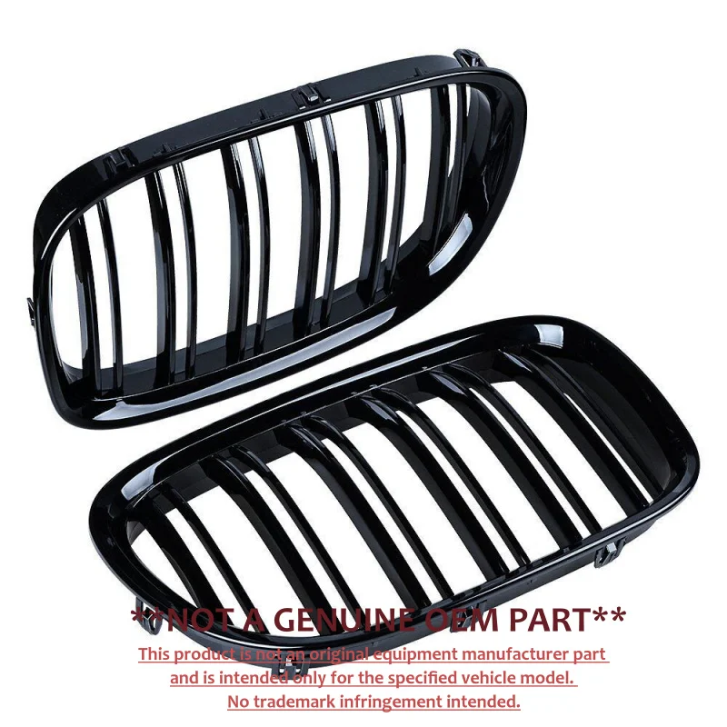 For BMW 7 Series F02 09‑15 Modified Black Front Bumper Grille Air Intake Grill Exterior Replacement Parts