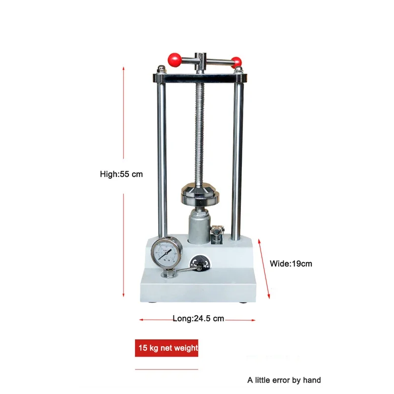 Новый гидравлический стоматологический пресс с манометром, автоматический масляный пресс, подходящий для медицинского лабораторного оборудования под давлением полости рта