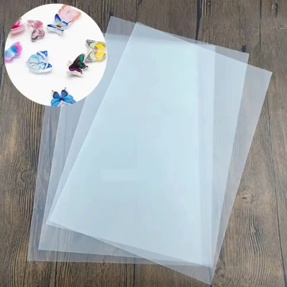 Schrumpfen Sie Kunststoffbögen DIY Fun Thermal Shrink Film Translucent Shrink Art Film Paper Handmade Supplies Making Party Deco