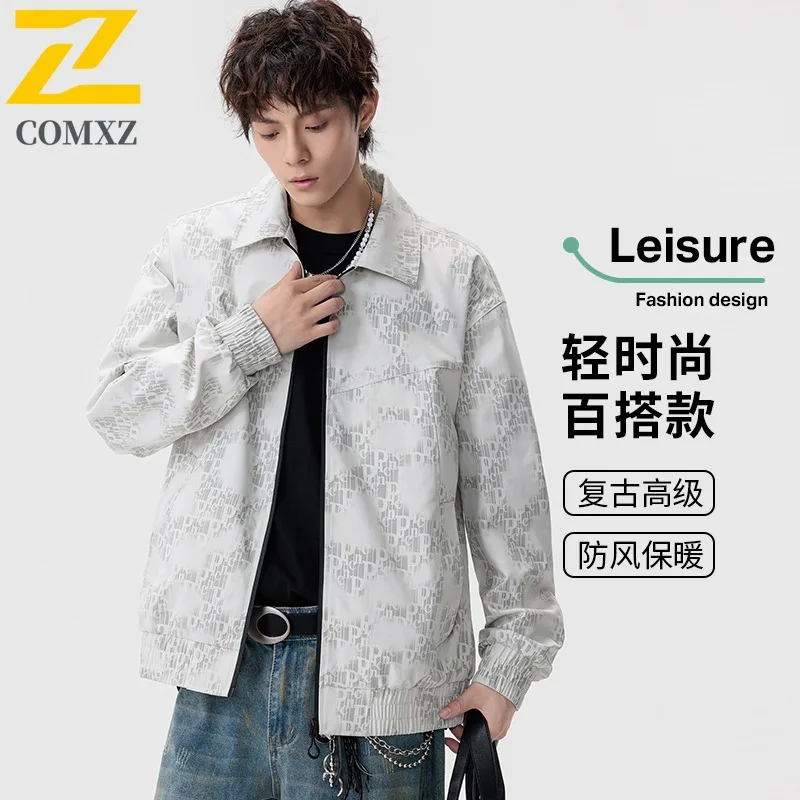 

COMXZ 2025 Autumn Winter New M 8XL Youth New Trend Fashion Handsome Casual Item Plus Size Mens Jacket Price 129