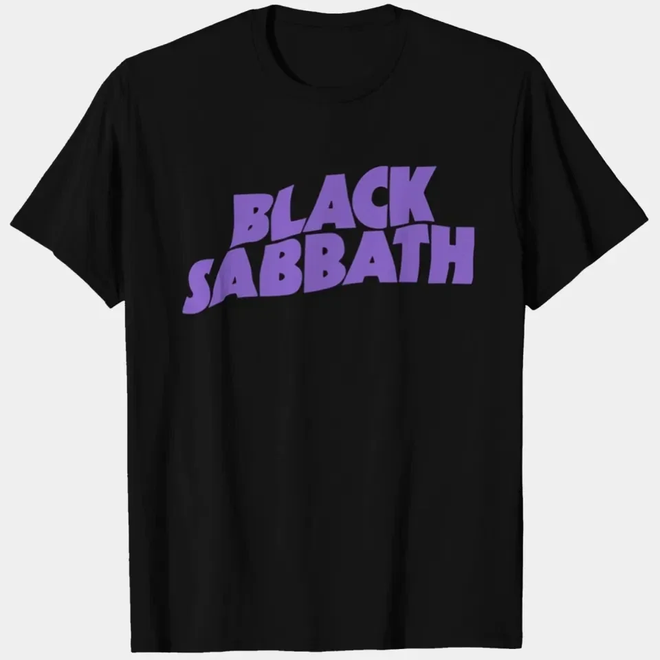 

Black Sabbath Logo T Shirt Mens Rock and Roll Music Classic Band Tee New Summer high-quality cotton tops streetwea mens t shirts