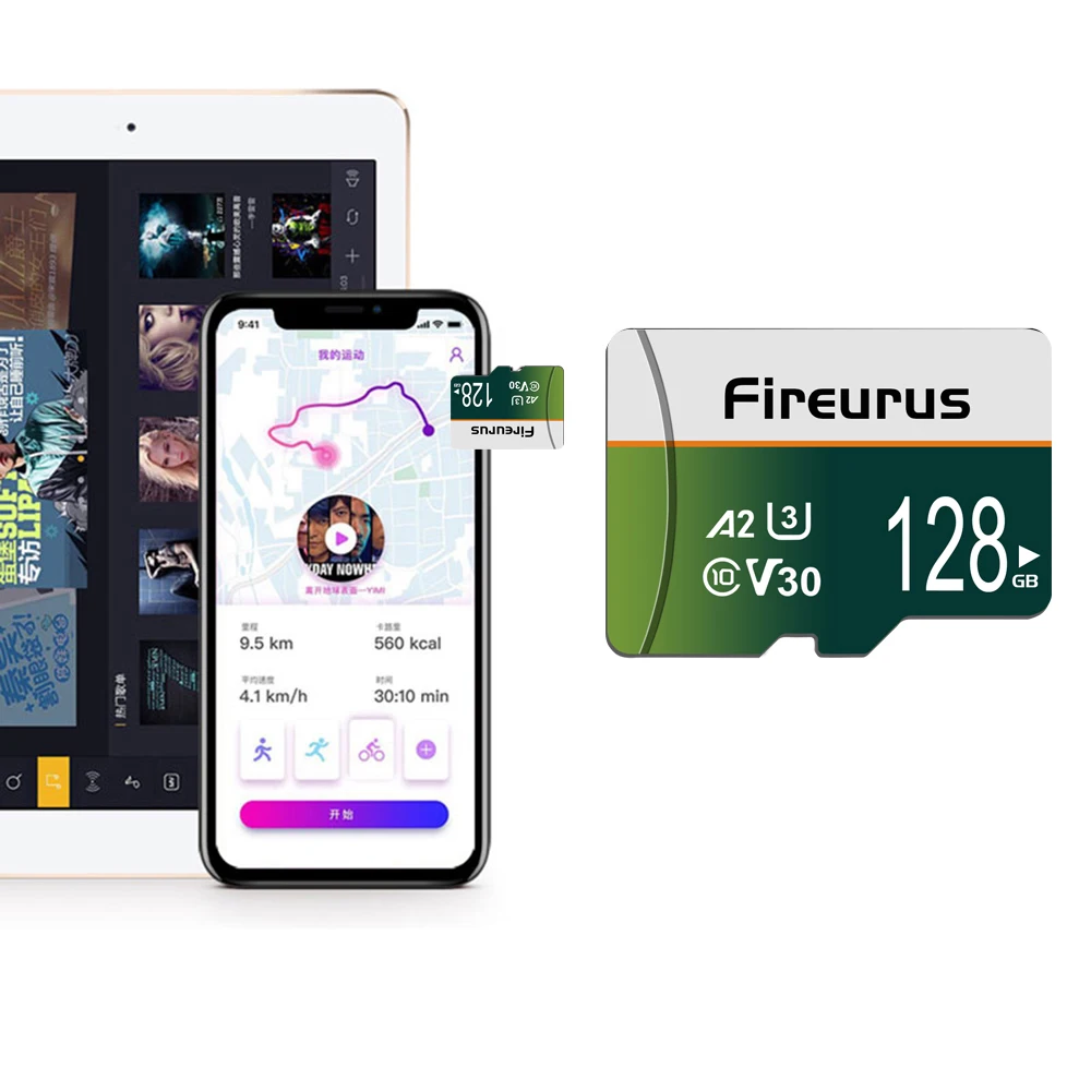 For Xiaomi Phone U3 A2 Micro Memory Card V30 TF Flash Memory Card  128GB 64GB Class 10 Micro TF SD Card for Phone Cam Tablet