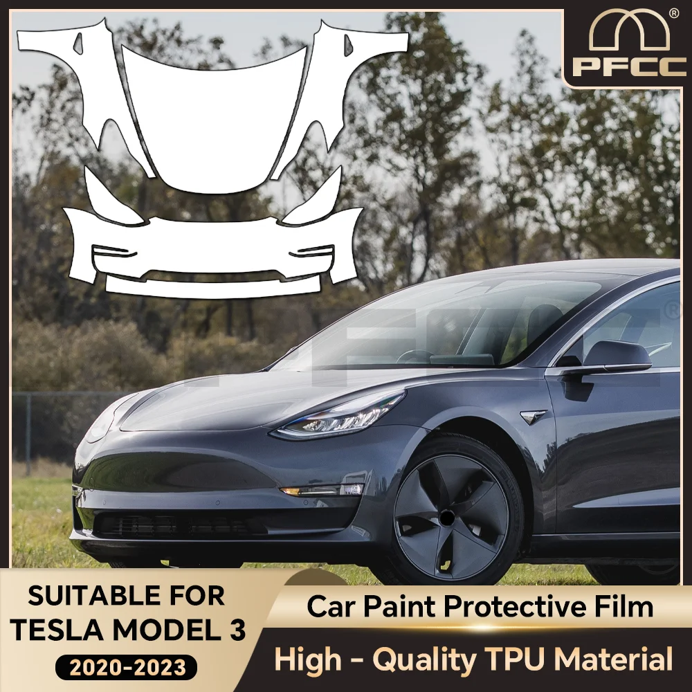 

PPF For Tesla Model 3 2020-2023 TPU Anti-Scratch Paint Protection Film Car Body Pre-cut PPF Clear Bra Resistant Invisible Cover